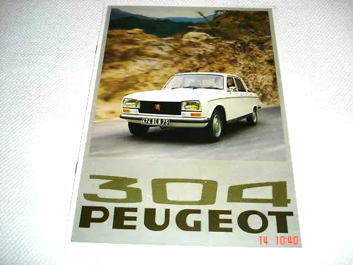 Peugeot 304 Saloon & Estate Uk Sales Brochure 1976