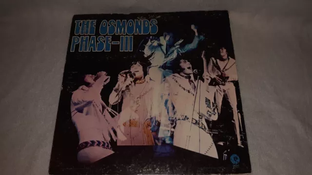 The Osmonds Vinyl Record Album "Phase-III" LP 1971 Original With Large Poster!