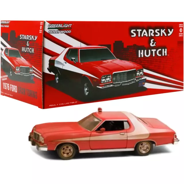 Starsky and Hutch Ford Gran Torino Die Cast Car Greenlight Hollywood Scale 1:24