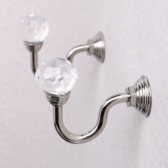 Wall Hook Fixing Holder Curtain Hooks Crystal Bracket Crystal Curtain Holdbacks