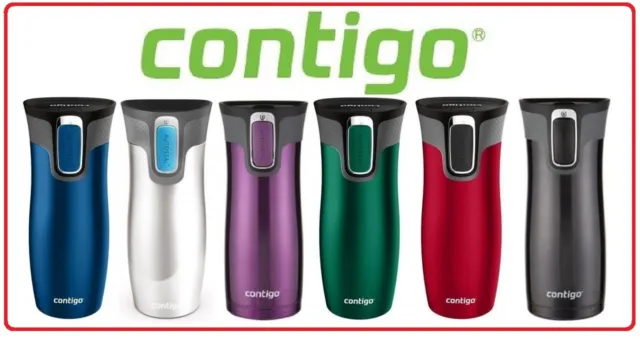 Contigo Autoseal 2.0 Thermos Mug Stainless Steel Coffee West Loop 473ml WestLoop
