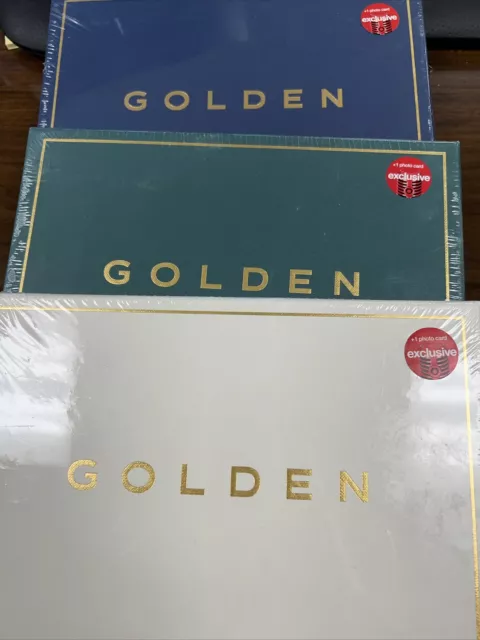 BTS Jungkook GOLDEN Album Set - 3 Versions Substance, Solid, Shine target SEALED
