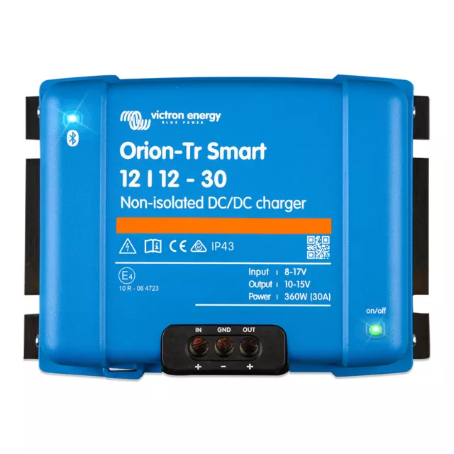 Victron Orion-Tr Smart 12/12-30A DC-DC Caricabatterie non isolato (360W)