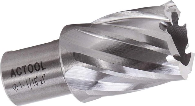 1-1/16" Diameter × 1" Depth of Cut HSS ANNULAR Cutter with 3/4'' Weldon Shank