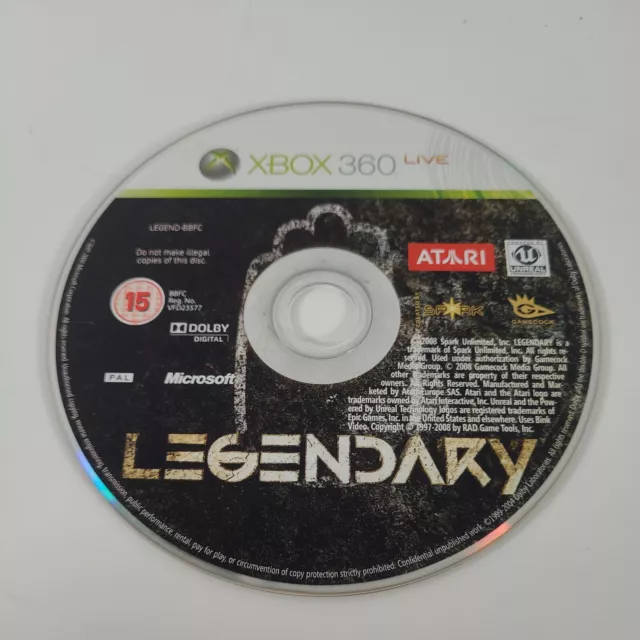 *Disc Only* Legendary Xbox 360 Action Adventure Shooter Video Game PAL