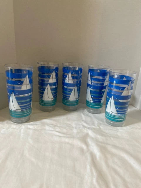 10 Lipton Tea PlasticTumblers 1990’s