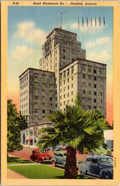 Postcard 1945 Hotel Western Ho Building Phoenix Arizona D28