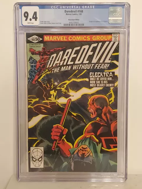 Daredevil #168 | CGC 9.4 | Bronze Age | 1st Appearance Of Elektra | Direct Varia