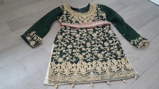 Girls Ladies Designer Simrans Anarkali Churidaar Salwar Kameez Sharara Size 34 3