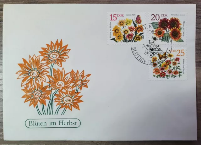 Ersttagsbrief, Herbstblumen, FDC 2, Mi. Nr. 2739, 2740, 2741, Sonderstempel