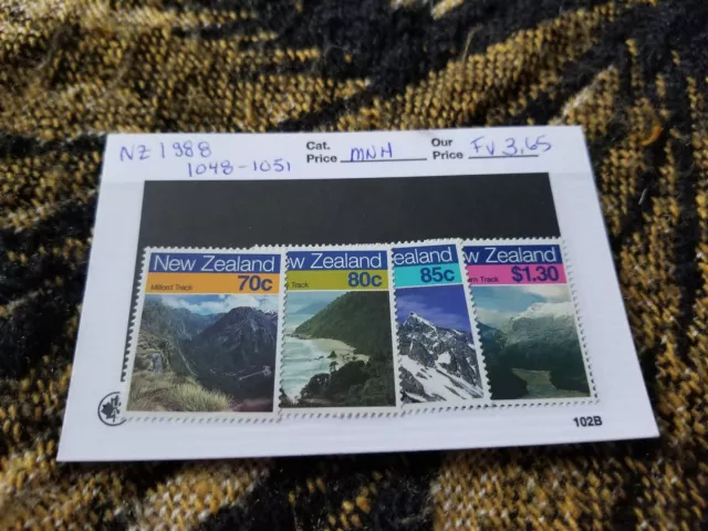 New Zealand MNH - 1988 Scenic Walking Trails