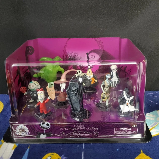 DISNEY PARKS NIGHTMARE Before Christmas Deluxe Figure Play Set 9 pc