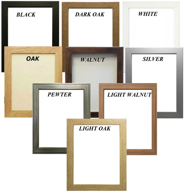 PHOTO FRAMES BLACK Photo Frame Oak Picture Frame White Poster Frame