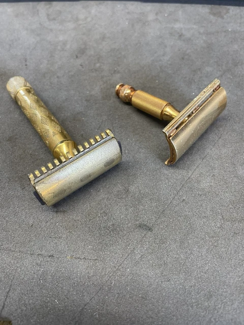 VINTAGE GILLETTE SAFETY RAZORS, lot of 2