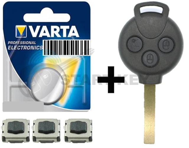 Key After Key SMART KEY ENCLOSURE Blank Repair 451 Fortwo Key Key Cle Key £10.18 ...