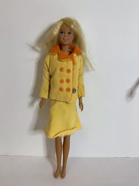 1966 Mattel Barbie Skipper Doll Bendable Legs With Original Suit!