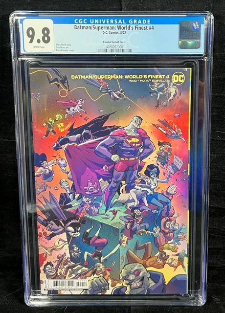 Batman/Superman: Worlds Finest #4 CGC 9.8 2022 DC RILEY ROSSMO - BIZARRO (1:50)