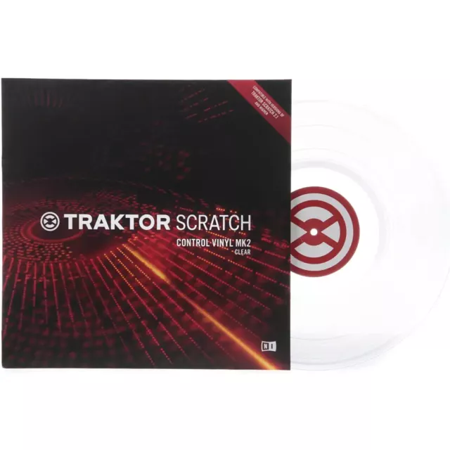 TRAKTOR SCRATCH CONTROL VINYL MK2 clear vinile timecode per DJ NUOVO