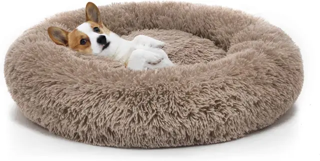 MIXJOY Orthopedic Dog Bed Comfortable Donut Cuddler round Dog Bed Ultra Soft Was