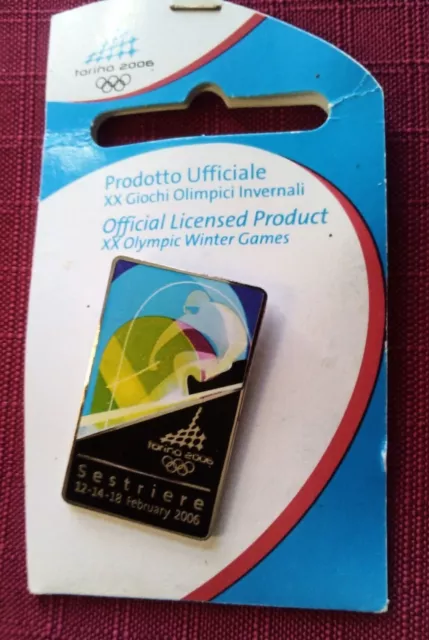  pins officiel des jeux olympiques d'hiver de Torino 2006 Sestriere 12 14 18 fev