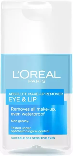 LOreal Paris Absolute Biphase Waterproof Make-Up Remover for Eye & Lip 125 ml