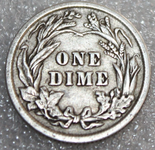 1913 Barber Dime 90% Silver 10c USA SILVER