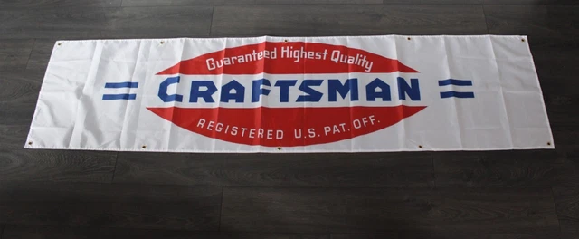 CRAFTSMAN BANNER FLAG Big 2x8 feet Hardware Store Shop Tools XZ $14.97