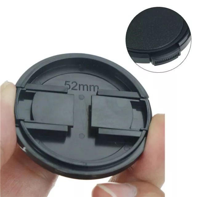 52mm Plastic DV Leica Lens Cover For SLR DSLR Camera Cap Snap On Front