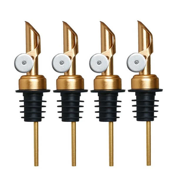 Versatore ponderato in acciaio, dispenser olio d'oliva flip Auatischer, balsamico V6S6