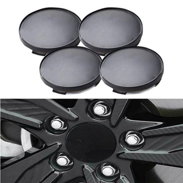 4Pcs 68mm Wheel Center Hub Cap Cover Dust-Proof No Badge Emblem Car Parts Grey