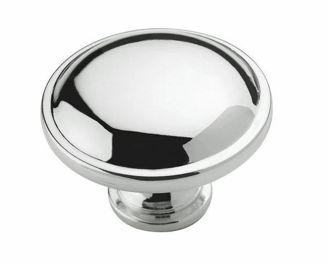 2-Pack Amerock Allison BP5301526 Polished Chrome 1-1/4" Mushroom Cabinet Knob