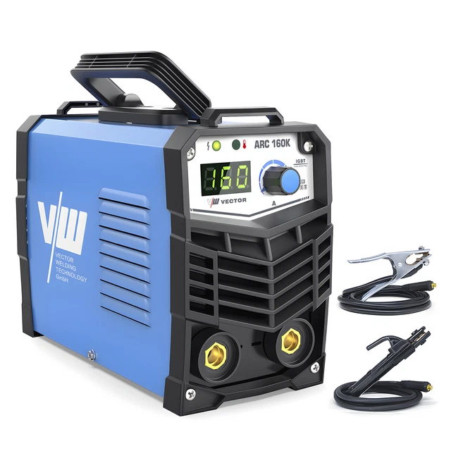 VECTOR WELDING Elektroden lasapparaat MMA 160A - Lasapparaat elektrode - Inverter lasapparaat - Digitaal display - Instapapparaat - Elektro lasapparaat - IGBT ARC 160