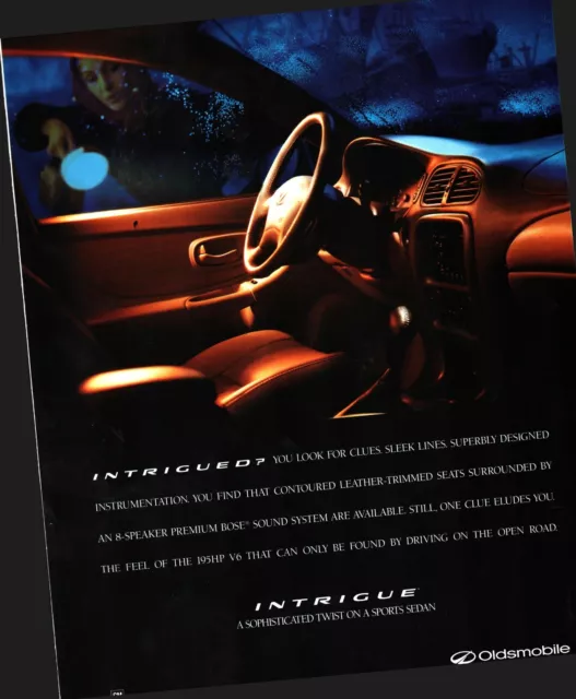 1997 Oldsmobile Intrigue You Look For Clues Vintage Magazine Print Ad/Poster c8