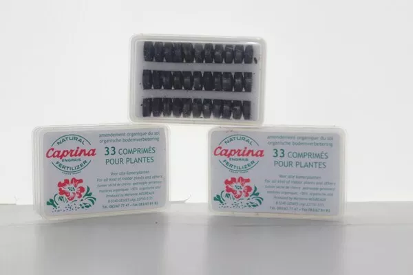 3x CAPRINA ENGRAIS POUR POTS 33 PASTILLES AMENDEMENT ORGANIQUE FUMIER DE CHEVRE
