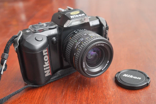 NIKON F-401S 35MM SLR Film Camera w/ AF Nikkor 35-70mm f3.3-4.5