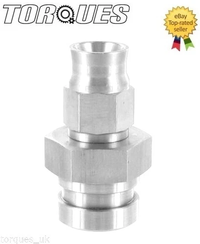 AN-3 3/8-24 UNF Stainless Steel Bulkhead Straight Male Hose Fitting Adapter
