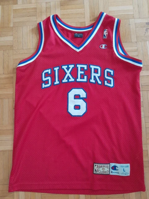 Julius Erving Philadelphia 76ers Trikot von Champion (Größe L) wie neu