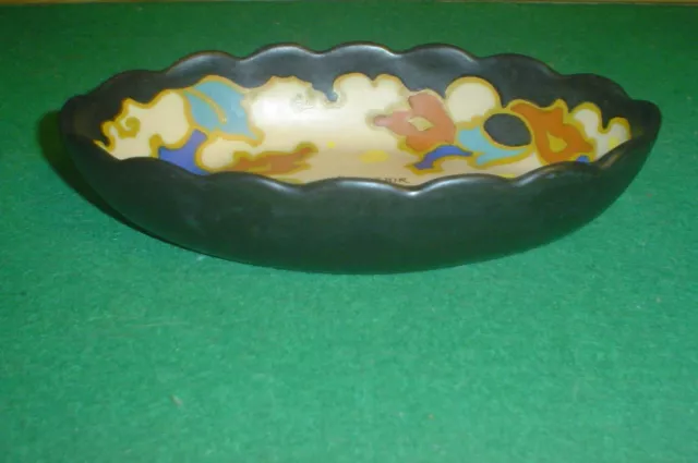 VINTAGE REGINA GOUDA HOLLAND ART POTTERY 7.25ins OVAL DISH