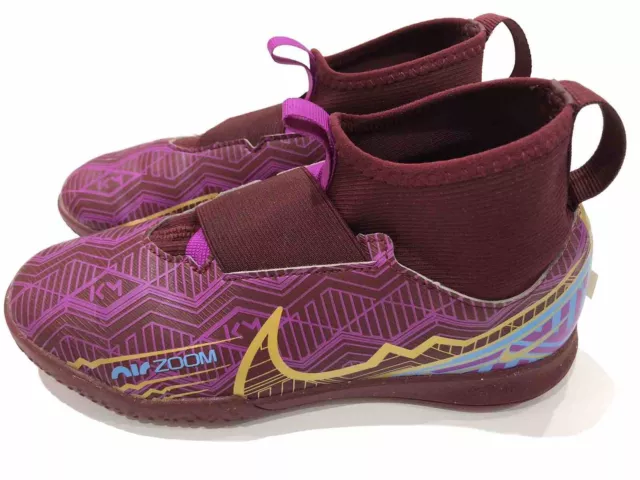 Nike Zoom Mercurial Superfly 9 Academy KM Kids Football Boots Blue/Purple US 3Y