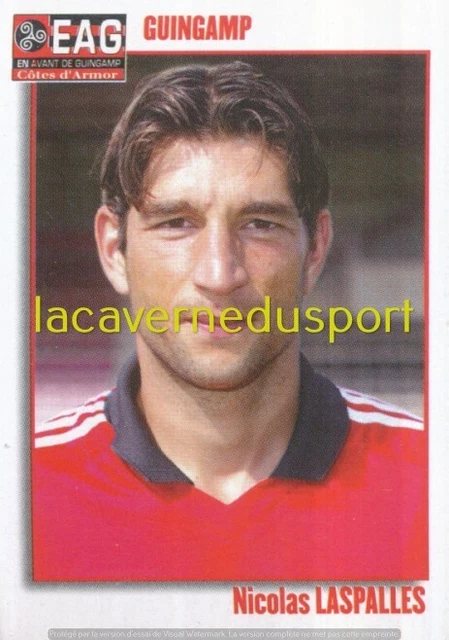 Carte Joueur PSG Nicolas Laspalles - Saison 1998/1999 Paris Saint-Germain