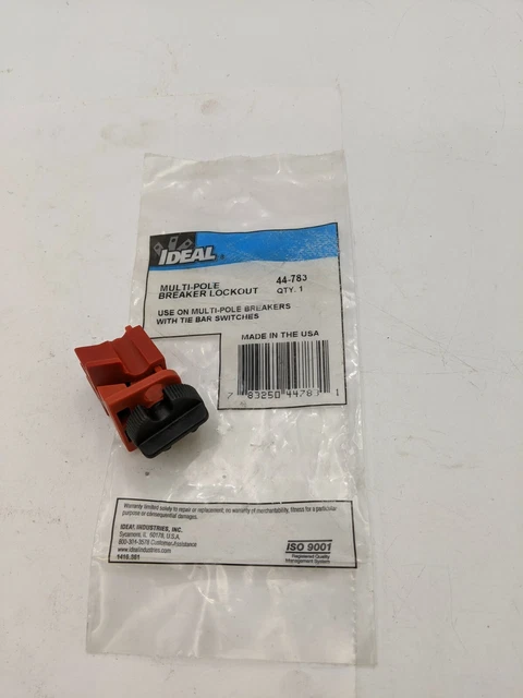 Ideal 44-783 Multi-Pole Breaker Lockout Tie Bar Switch Circuit Breaker Accessory