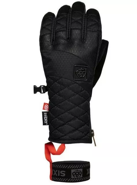 686 Womens Snowboard Gloves - Gore-Tex Fortune - Black - Small - RRP £65 - 2022