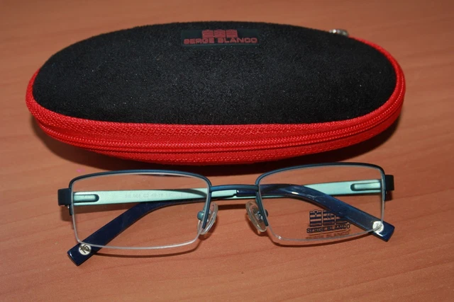 Monture De Lunettes Vertical-e - Modèle Semi-cerclé Blanc Orange 9182 C2 - Neuf Avec étiquettes