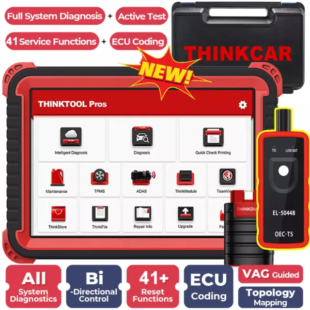 2024 Newest ThinkCar ThinkTool Pros Coding Full System Diagnostic Scanner Tool