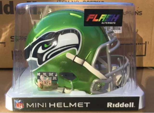 Nfl Seattle Seahawks Flash Riddell Mini Speed Helmet