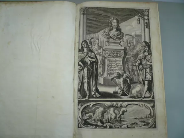 Theatrum Europaeum, Band VII, 1663, Erste Ausgabe--VOLLSTÄNDIG MIT ALLEN TAFELN-