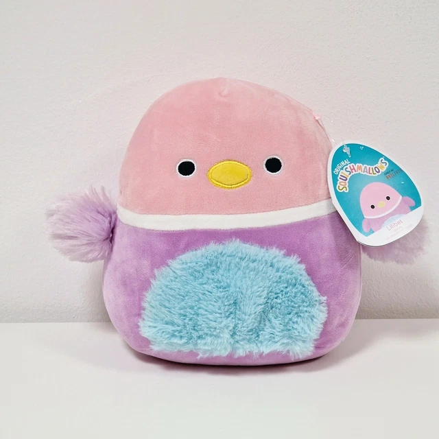 SQUISHMALLOWS 8& LILIBET The Pink Duck Fuzzy Belly Squishmallow Plush