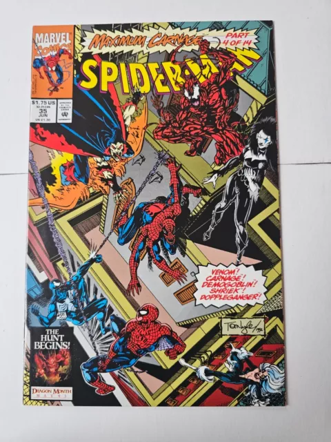 Spider-Man 35 - Maximum Carnage - 1St Cvr App Shriek -  Unread - High Grade