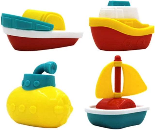 4 Pezzi Giocattolo Da Bagno per Trenino, Gioco Da Bagnetto,Giocattoli Da Bagno M