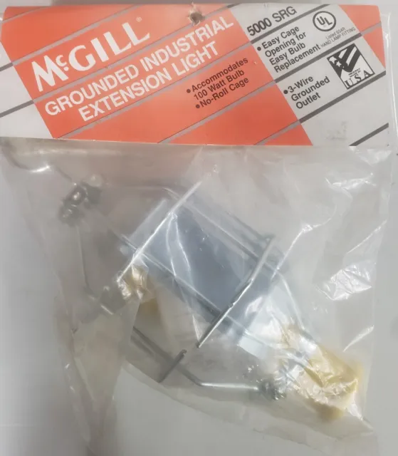 New McGill 5000 SRG Grounded Industrial Extension Light 100 Watt